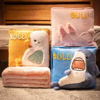 로페리아 캐릭터 투인원 쿠션 베개 담요_중,에코백포함(0209416)