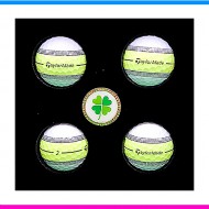 테일러메이드 투어 리스폰스 스트라이프 4구 볼마커세트 (3pc)