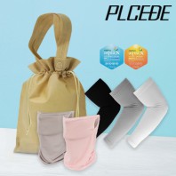 플씨드 여름 3종 복주머니 파우치 C세트 (귀걸이 쿨마스크+국산 라인 쿨토시)