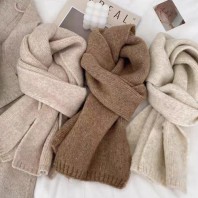 남녀공용 겨울 무지 니트 머플러 목도리 5가지 컬러