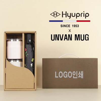 협립3단미니플라워즈완전자동우양산+어반스텐머그컵2P-세트