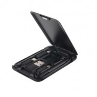 CH501 아트텍 컬러풀 올인원 거치대겸 어댑터 휴대용 포켓 충전케이블 상자