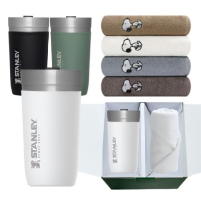스탠리 고 진공 텀블러 화이트 송월 스누피 리버 선물세트