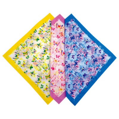 무지개 나비 스카프 (60*60)