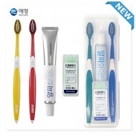 커플 애경2080클린미세모 2080화이트치약 국내산치간 칫솔치약세트