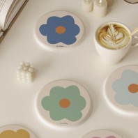 로페리아 꽃무늬 규조토 컵받침(0216499)