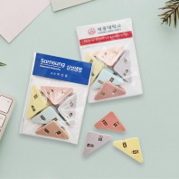 삼각모서리 아크릴 클립 집게 메모홀더(메모집게) (수첩형)5개