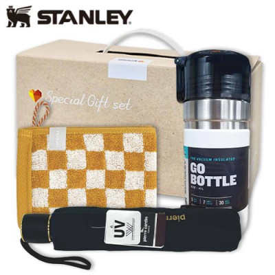 안심생건세트97호(스탠리 고진공 고보틀473ml+3단UV우산+뱀부핸드타올)