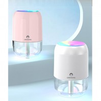 무지개 빛 무드등 미니가습기