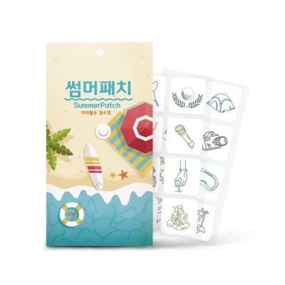 여름 캠핑 야외 필수템 썸머패치 16매(8매x2개)