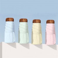 로페리아 5단 6k 슬림 컴팩트 우드 손잡이 우산(0216808)