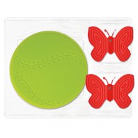 실리콘 스포츠냄비받침(홈런볼)+실리콘나비집게