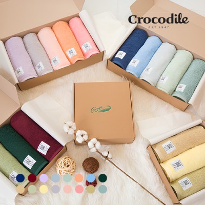 크로커다일 시그니처 호텔타올 5장세트 220g