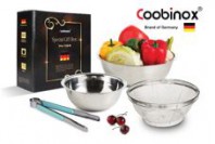 쿠비녹스 믹싱볼, 채망, 집게 4종세트