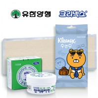안티푸라민케어세트9호(유한양행+크리넥스 카카오수앤수물티슈)