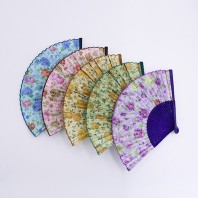 나빌레라 꽃무늬실크부채