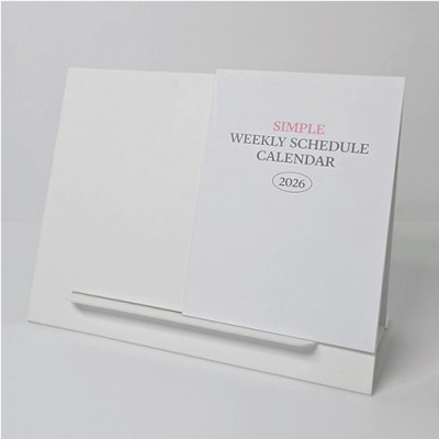 에코스마트 북타입 탁상달력(250 심플/위클리스케줄)