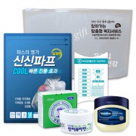신신 구급함 구급키트 14호 (신신파프5매입 1팩+ 바세린 50ml+ 안티푸라민30g+구급밴드세트면봉22p)