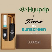 협립 3단 슈퍼 암막 고밀도 원목곡자 완전자동 우양산 +선크림+타이틀리스트 골프공 3구-세트