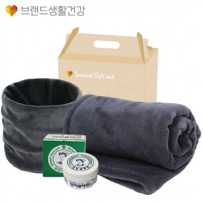 브생건 방한세트 83호(벨벳 넥워머+안티푸라민 연고+따소담 무릎담요)