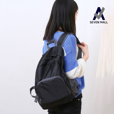 세븐몰 단색 여행 배낭 휴대용 백팩