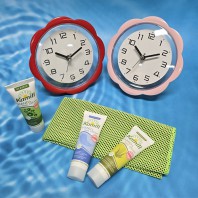 독일 카밀 핸드크림+ 꽃 흡착 시계 + 타올 수건 사은품, 로션 답례품 기념품 선물용, 행사 욕실 용품 쿨타올 스포츠 타올 타월