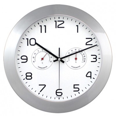 337 온습도크롬모던벽시계