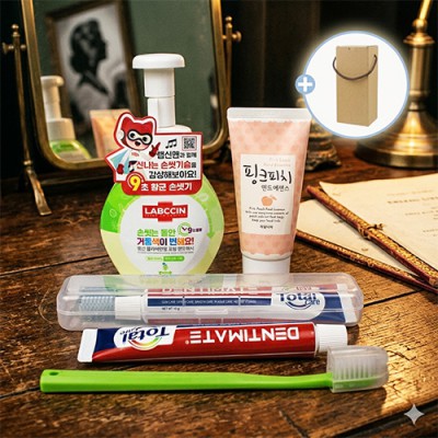 애경 랩신 핸드워시 핸드로션 치약칫솔세트