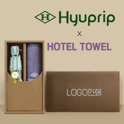 협립 5단53 데이지 암막 30D 고밀도 우양산 +협립호텔코마170타월-세트