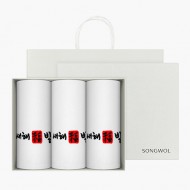 [송월타올] 새해복도장 3p 선물세트(쇼핑백)