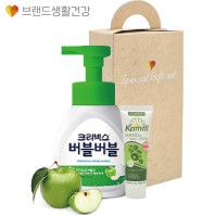 브생건370호 2종세트(크리넥스 버블버블 거품형 핸드워시+카밀 핸드크림)