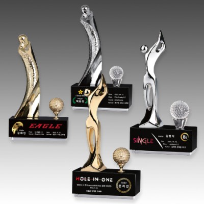 메탈 크리스탈 골프 트로피 S8-103-35 / S8-104-34 (140*280*70)