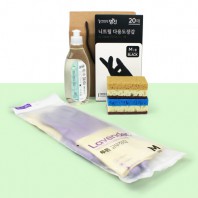 주방세제 고무장갑 니트릴장갑20매  떡수세미2개 주방선물세트