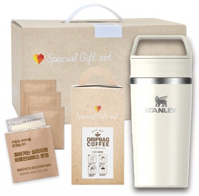 브랜드생활건강세트 5-1호 (스탠리 카페투고머그354ml+ 드립백커피 4p세트)