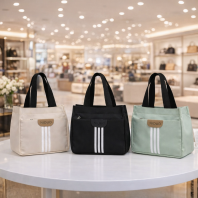 온스 스트라이프 미니 에코백