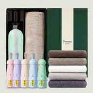 초경량 동글손잡이 캡슐5단 암막양우산+송월타올뉴라이트무지150g 우산타올 선물세트