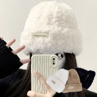 스노우 퍼프 비니 털모자 방한모자