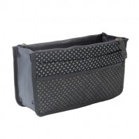 CF338 에코라이프 스타일리시 더블 지퍼 수납백 미디엄 이너백