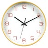 255 무소음심플원목벽시계 小
