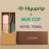 협립 3단 60 슈퍼 카라비너 완전자동우산 +로하스 머그컵+협립40수호텔코마180타월-세트