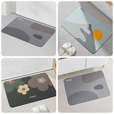 로페리아 욕실 화장실 미끄럼방지 흡수 발매트 4가지 디자인(40*60)(0215338)