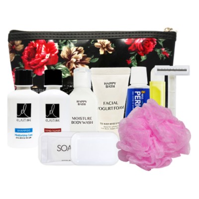 다올 여행용 10종세트 11호/샴푸,컨디셔너,바디워시,클렌징폼,치약,칫솔,비누,비누각,면도기,샤워볼