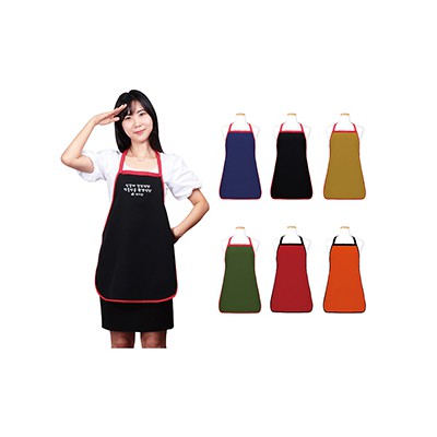 투톤 손님용 앞치마 목걸이형