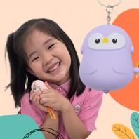 369정품 뽀로뽀로 호신용 LED라이트 후레쉬 경보기 퍼스널 키링 안전용품