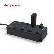 애니존 USB 3.0 무전원 개별스위치 USB 4PORT 허브 ANY-HUB1
