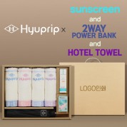 협립 3단 70 암막고밀도 완전자동우산 +협립눈꽃타월타월4P+선크림+배터리-세트