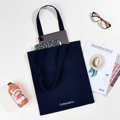 [국내제작] 코튼앤코 커스텀 세로형 컬러 에코백 34x40