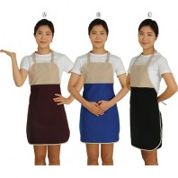 투톤 앞치마 목걸이형(면혼방)