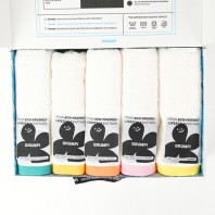 브룸피 뱀부 화이트 수건 타월 5개입 선물세트