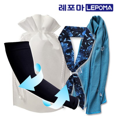 [레포마] 펭귄 폭염예방 3종 복주머니세트